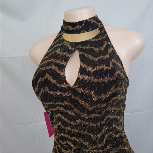 ShoeDazzle Shimmer Backless Dress - Picture 5 of 8